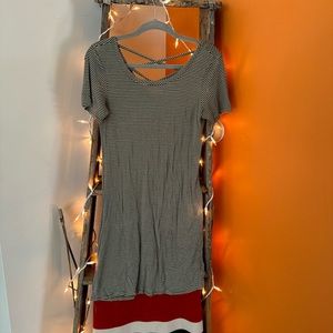 Green strip dress from Olivia Rae